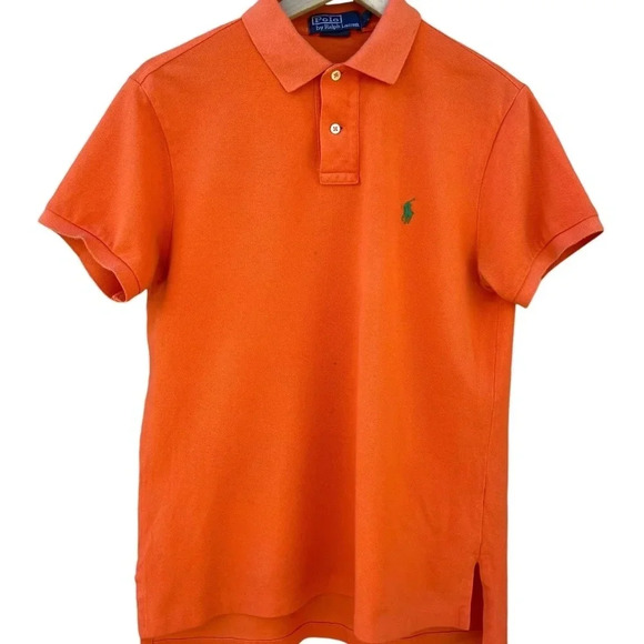 Ralph Lauren Other - Ralph Lauren Orange Polo, Medium (Green Pony)